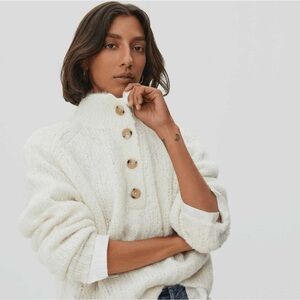 Everlane Cream Knit Sweater